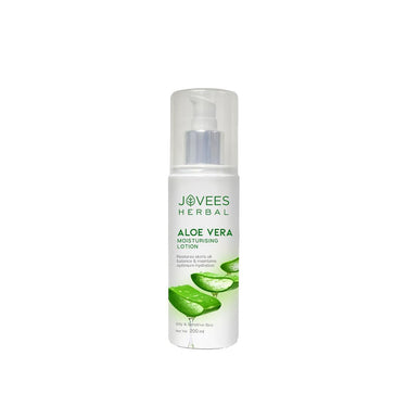 Jovees Herbal Aloe Vera Moisturising Lotion |With Sandal And Peach Extract |Nousishes, Heals and Hydrates Skin | For Oily And Sensitive Skin | Alcohol And Paraben Free |, 200ml